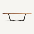Mesa de comedor Mulfingen — Madera de acacia marrón