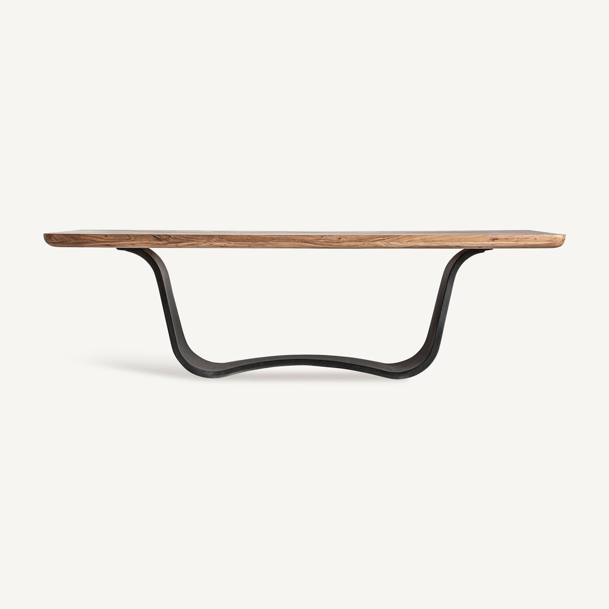 Mesa de comedor Mulfingen — Madera de acacia marrón