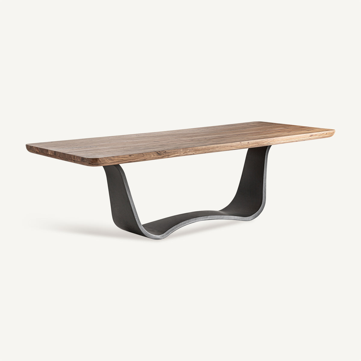 Mesa de comedor Mulfingen — Madera de acacia marrón
