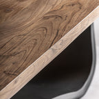 Mesa de comedor Mulfingen — Madera de acacia marrón
