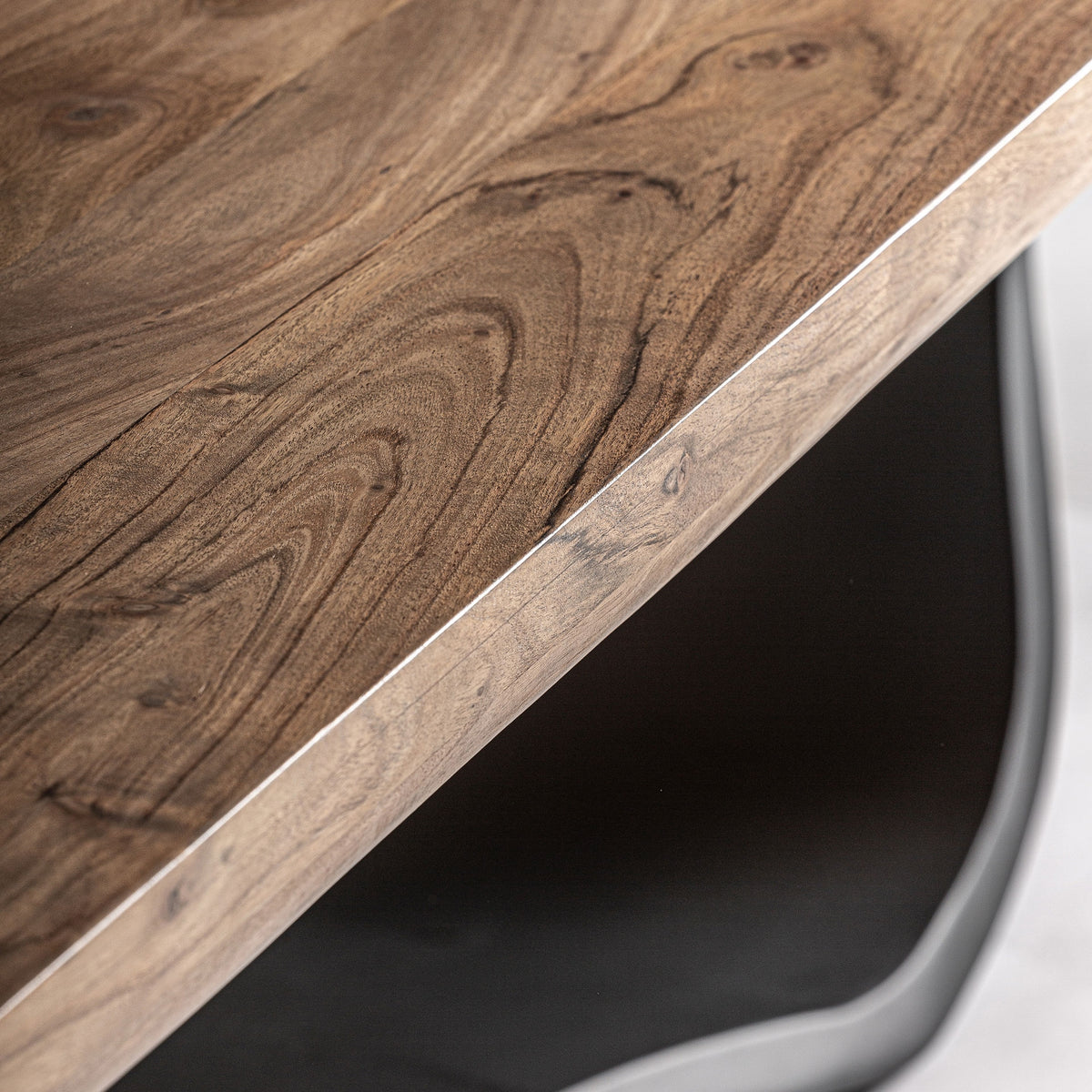 Mesa de comedor Mulfingen — Madera de acacia marrón