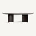 Mesa de comedor Neuvic — Chapa de roble marrón