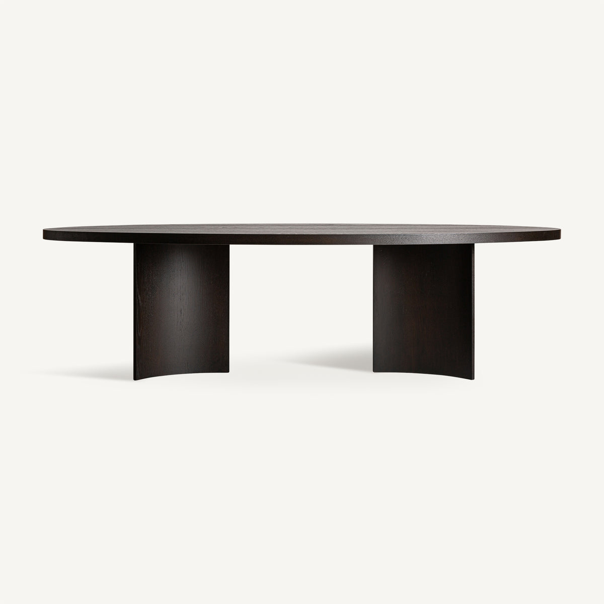 Mesa de comedor Neuvic — Chapa de roble marrón