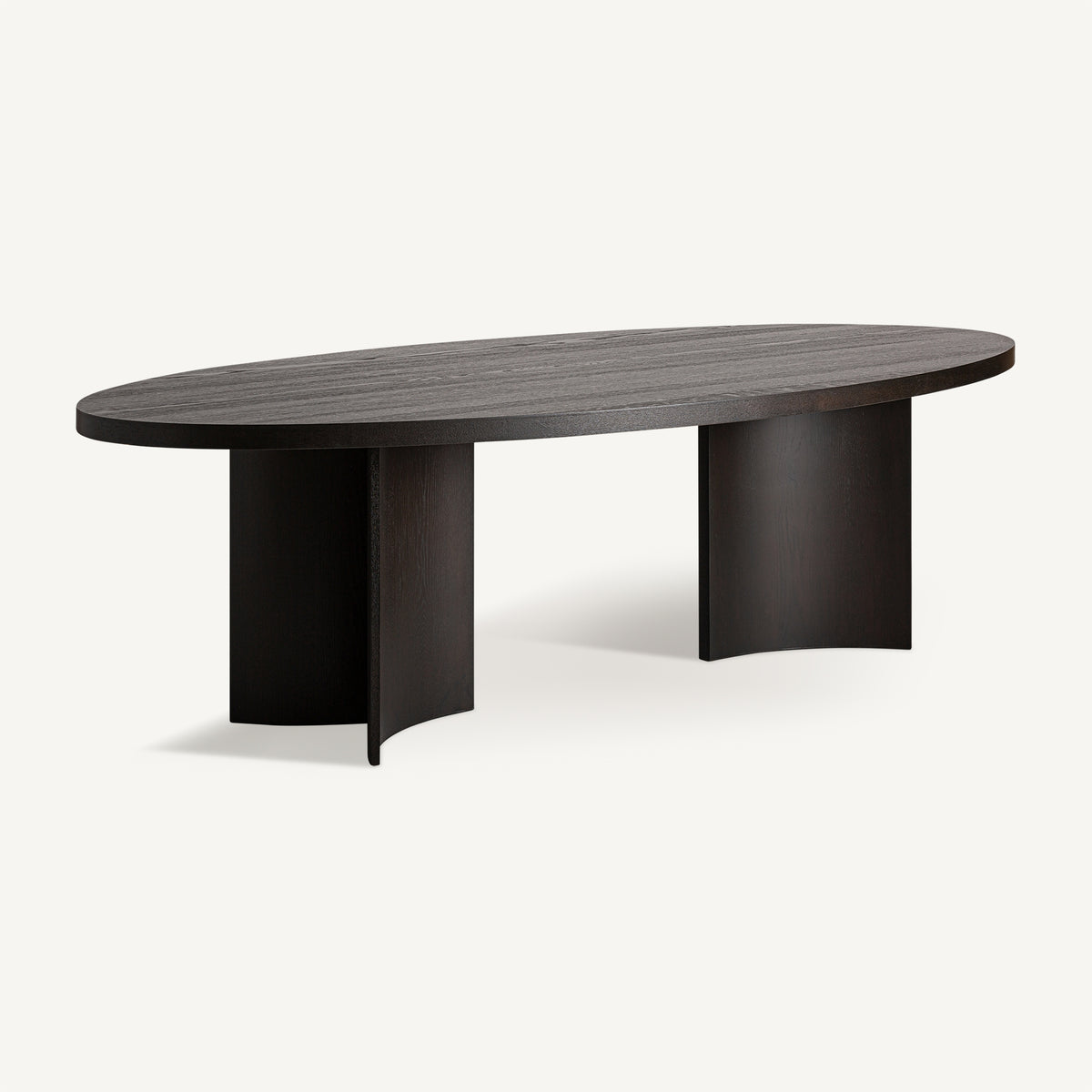 Mesa de comedor Neuvic — Chapa de roble marrón