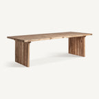 Mesa de comedor Omaha — Madera de teca reciclada marrón