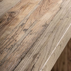 Mesa de comedor Omaha — Madera de teca reciclada marrón