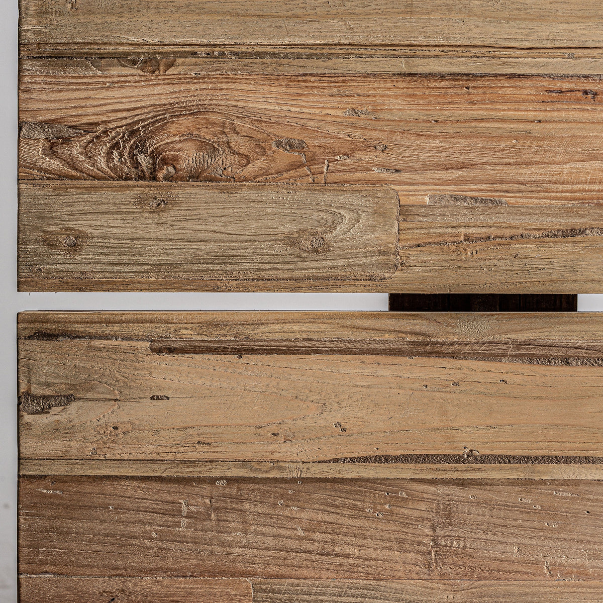 Mesa de comedor Omaha — Madera de teca reciclada marrón