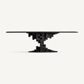 Mesa de comedor Pètria — Madera de mango negro arenado