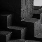 Mesa de comedor Pètria — Madera de mango negro arenado