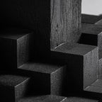 Mesa de comedor Pètria — Madera de mango negro arenado