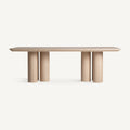 Mesa de comedor Prayssac — Chapa de roble beige