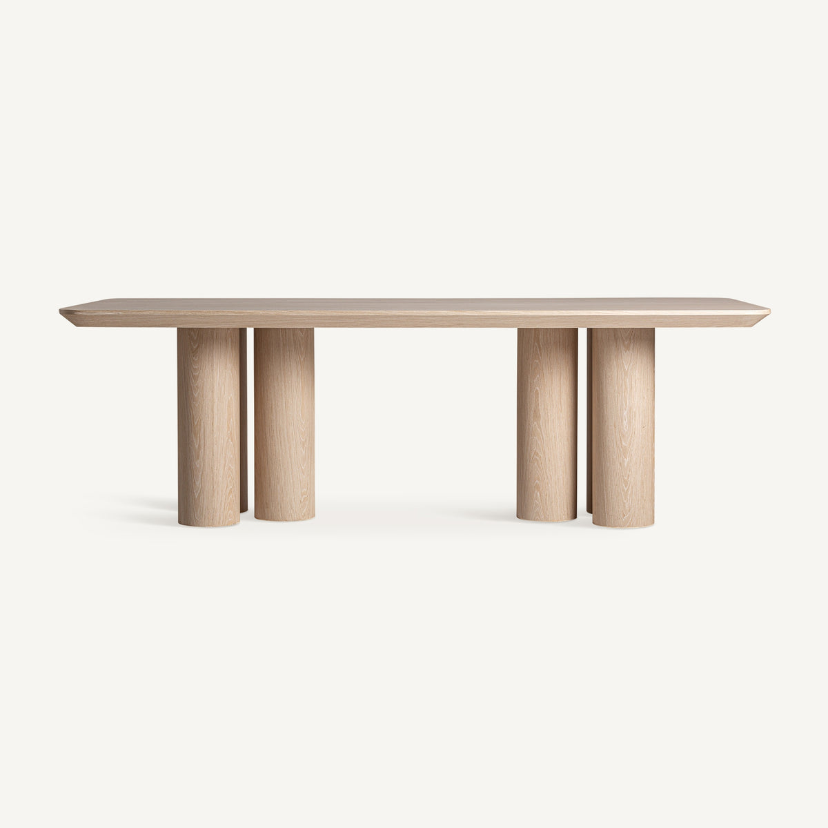 Mesa de comedor Prayssac — Chapa de roble beige