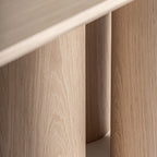 Mesa de comedor Prayssac — Chapa de roble beige