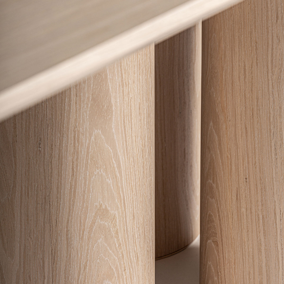 Mesa de comedor Prayssac — Chapa de roble beige