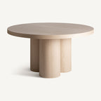 Mesa de comedor Prayssac — Chapa de roble crema