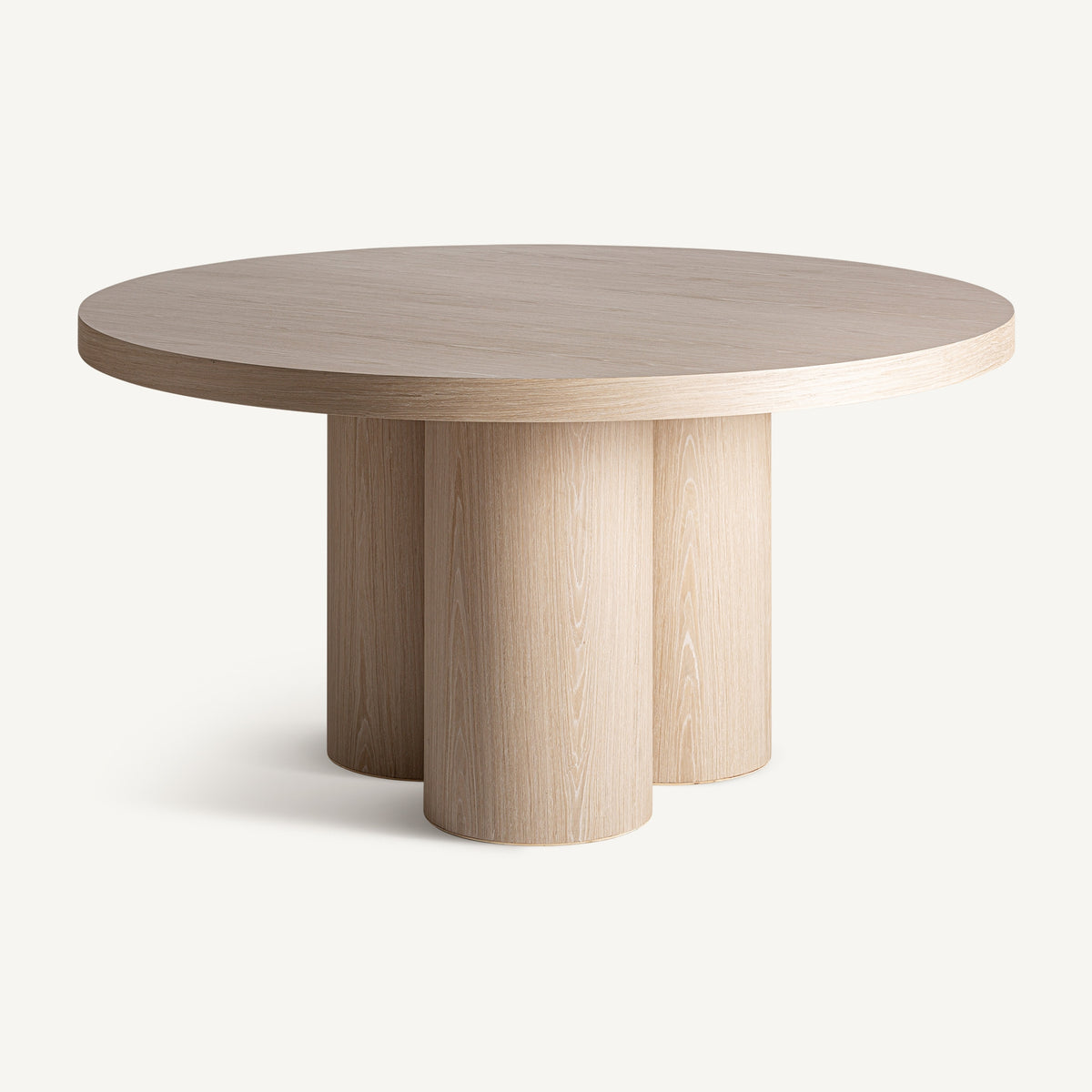 Mesa de comedor Prayssac — Chapa de roble crema