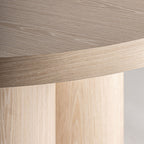 Mesa de comedor Prayssac — Chapa de roble crema
