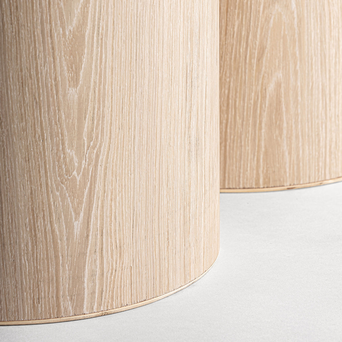 Mesa de comedor Prayssac — Chapa de roble crema