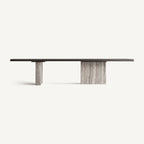 Mesa de comedor Rignac — Travertino gris