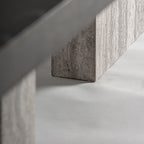 Mesa de comedor Rignac — Travertino gris