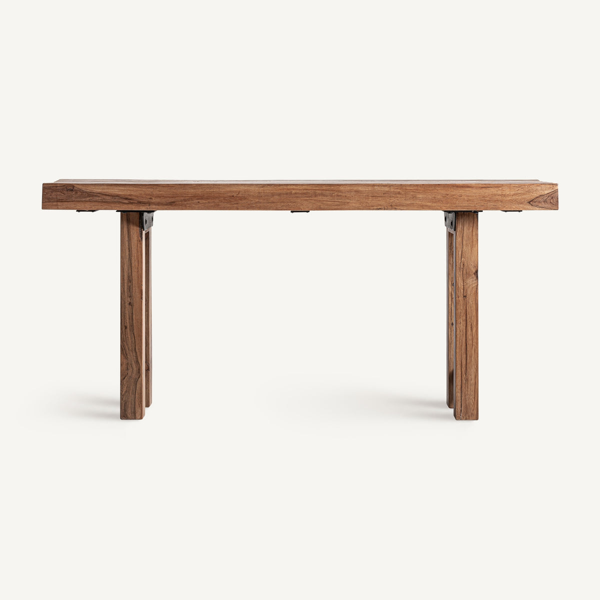 Mesa de comedor Riom — Madera recuperada marrón