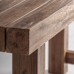 Mesa de comedor Riom — Madera recuperada marrón
