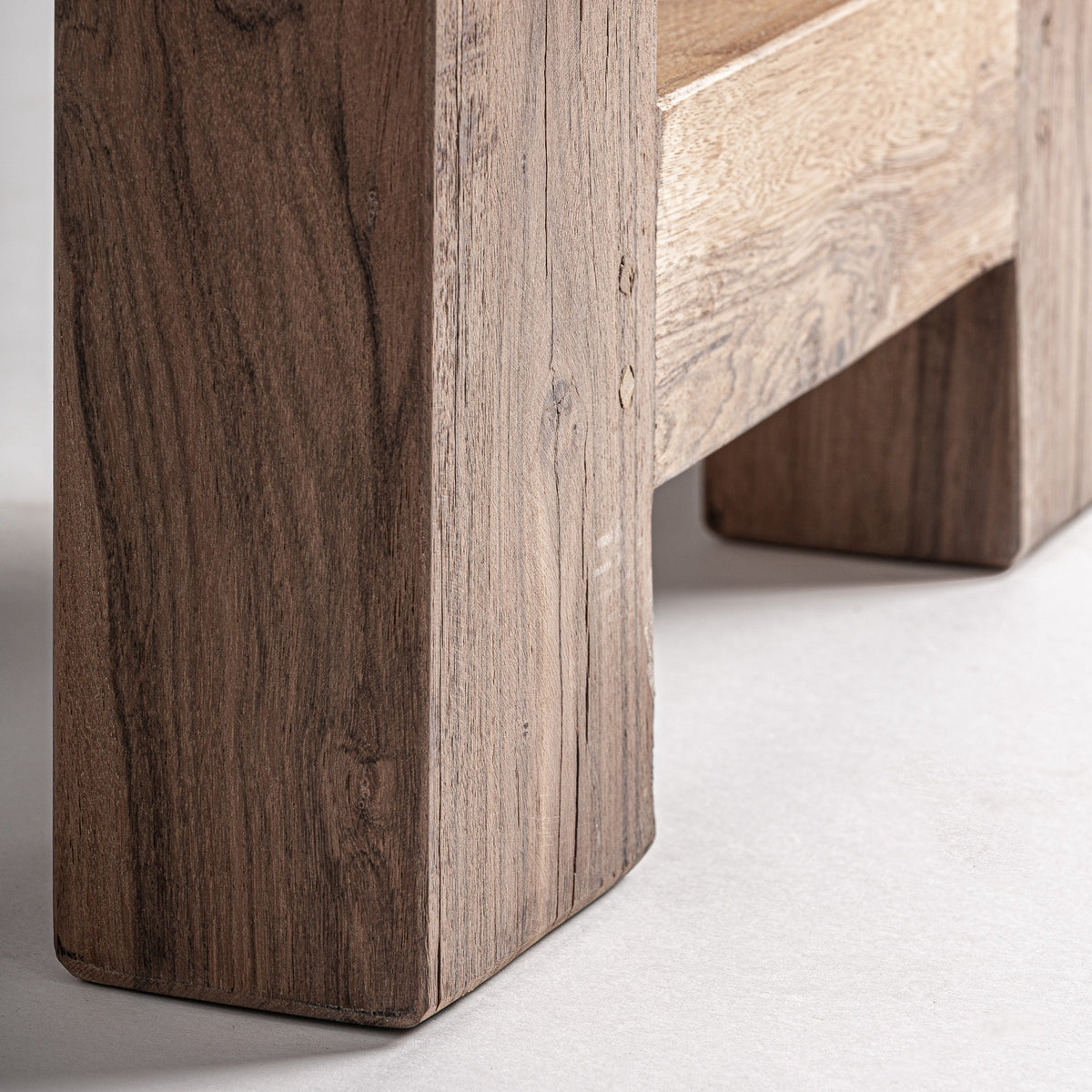 Mesa de comedor Riom — Madera recuperada marrón