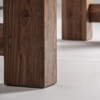 Mesa de comedor Riom — Madera recuperada marrón