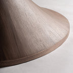 Mesa de comedor Sittard — Chapa de nogal marrón natural