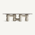 Mesa de comedor Sivadal — Madera crema