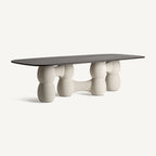 Mesa de comedor Sivadal — Madera crema