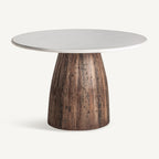 Mesa de comedor Skorup — Madera recuperada marrón envejecido