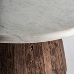 Mesa de comedor Skorup — Madera recuperada marrón envejecido
