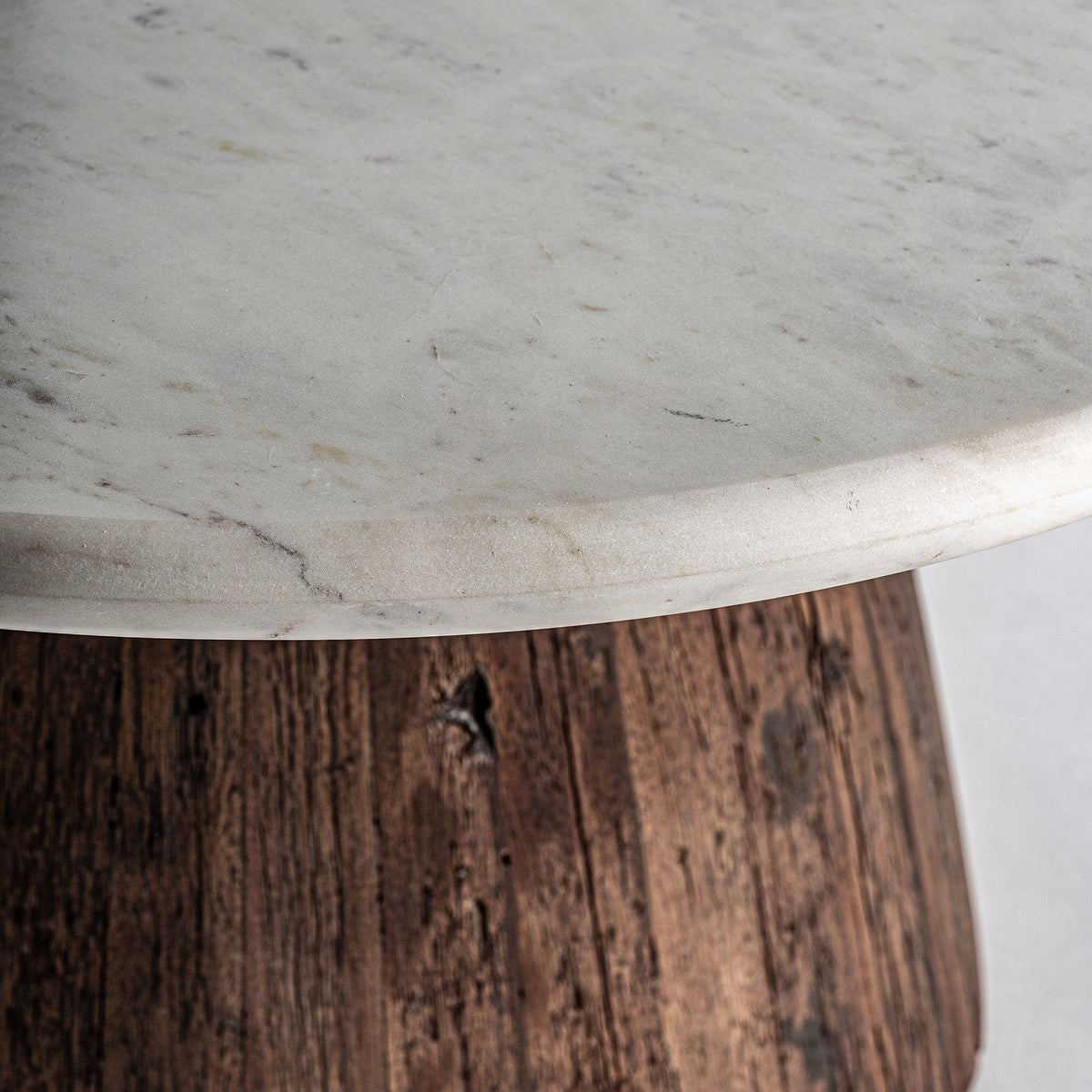 Mesa de comedor Skorup — Madera recuperada marrón envejecido