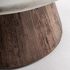 Mesa de comedor Skorup — Madera recuperada marrón envejecido