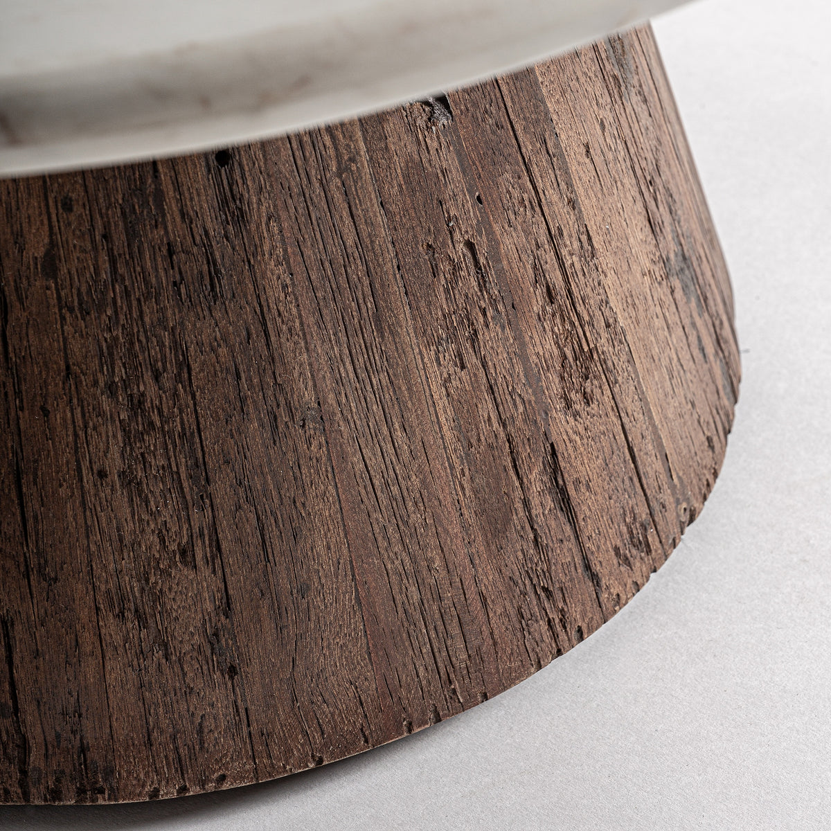 Mesa de comedor Skorup — Madera recuperada marrón envejecido