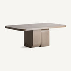 Mesa de comedor Stein — Chapa de roble marrón