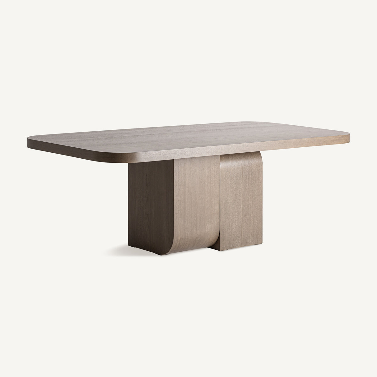 Mesa de comedor Stein — Chapa de roble marrón
