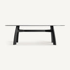 Mesa de comedor Suchdol — Madera de fresno negro