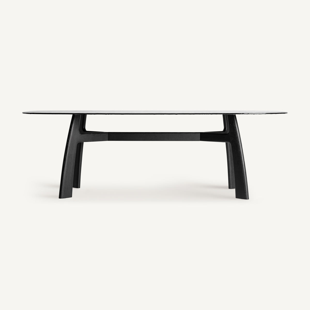Mesa de comedor Suchdol — Madera de fresno negro