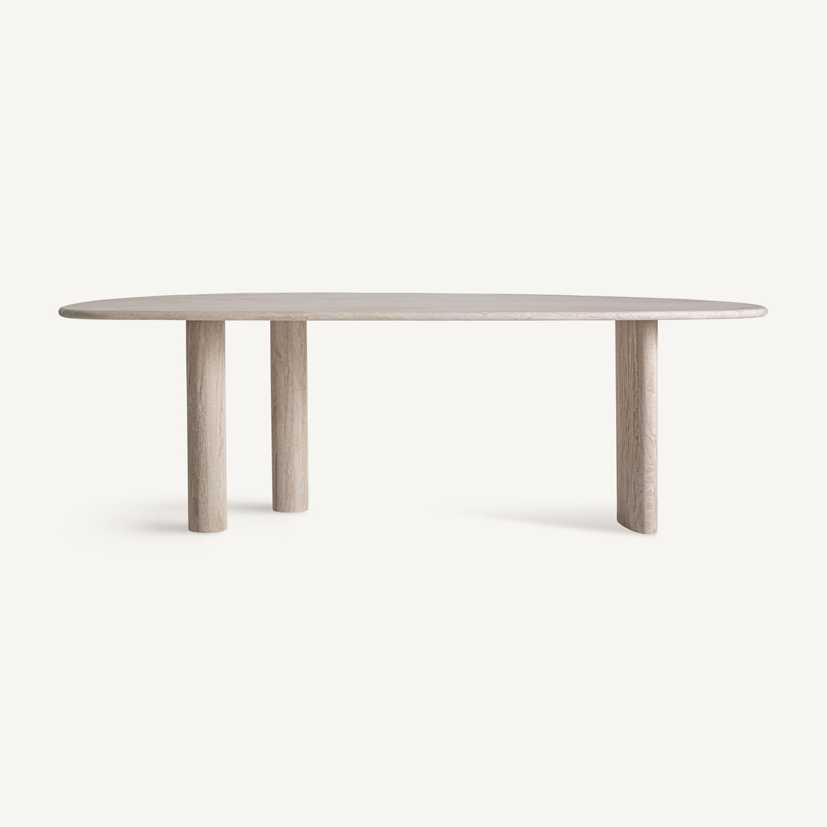 Mesa de comedor Thiennes — Travertino blanco roto