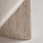 Mesa de comedor Thiennes — Travertino blanco roto