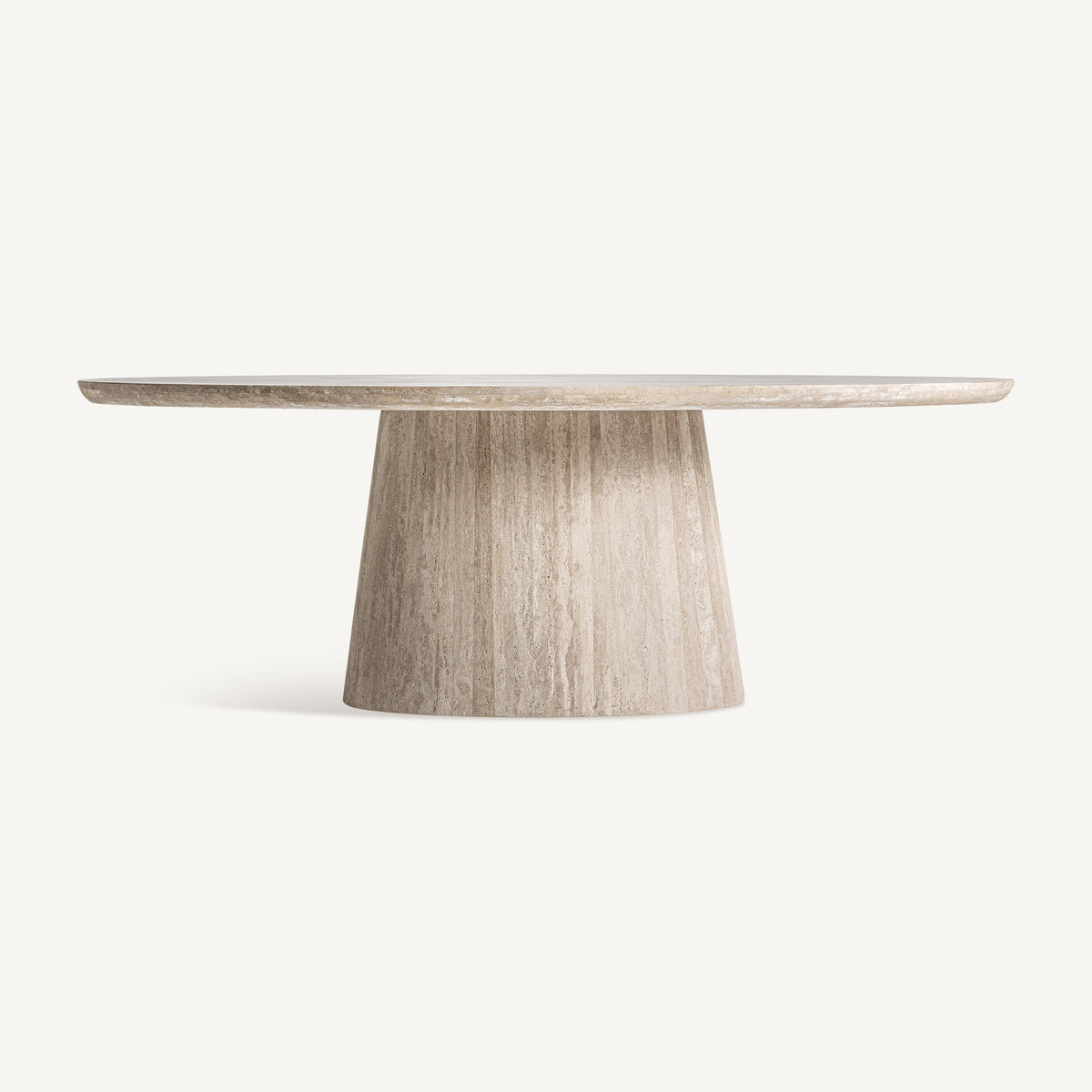 Mesa de comedor Thiennes — Travertino marrón claro