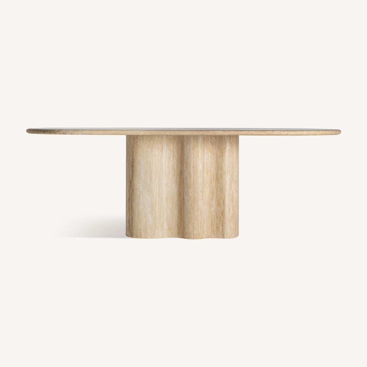 Mesa de comedor Thiennes — Travertino marrón claro