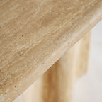 Mesa de comedor Thiennes — Travertino marrón claro