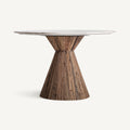 Mesa de comedor Toigne — Madera tropical marrón