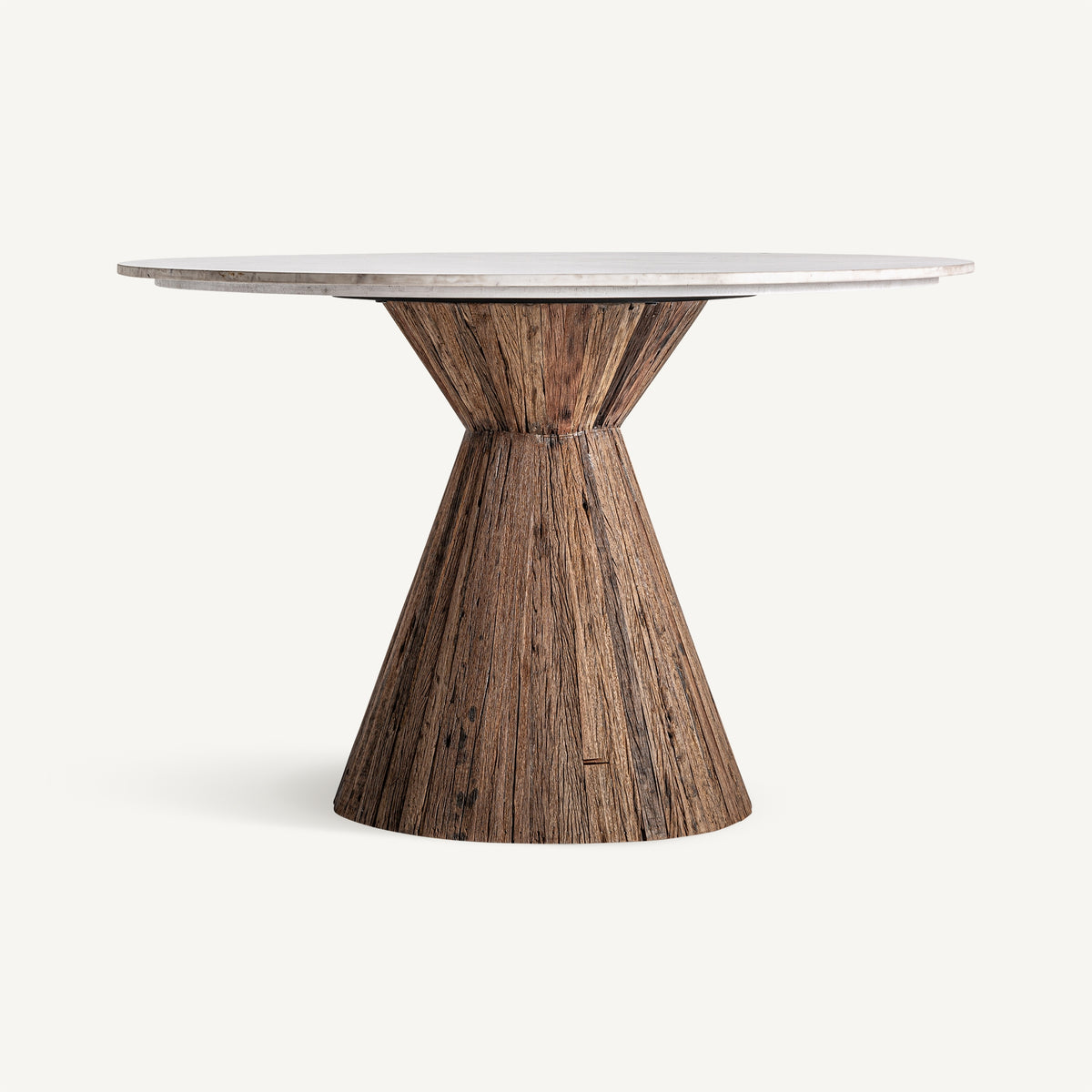 Mesa de comedor Toigne — Madera tropical marrón