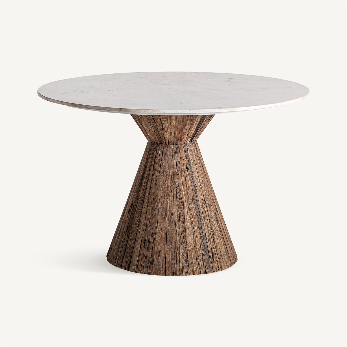 Mesa de comedor Toigne — Madera tropical marrón