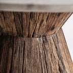 Mesa de comedor Toigne — Madera tropical marrón