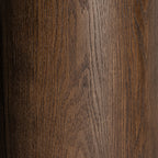 Mesa de comedor Treignac — Chapa de roble marrón teñido
